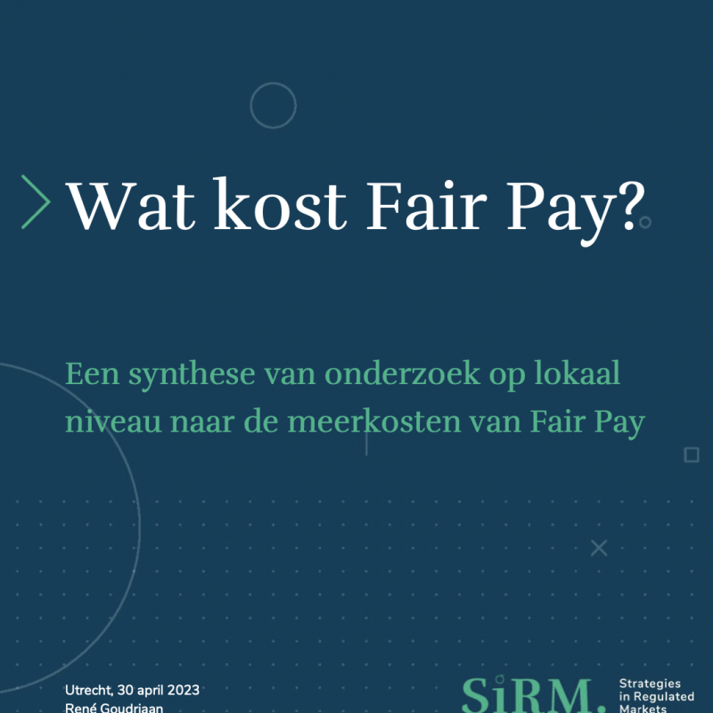 Rapport SiRM ‘Wat kost fair pay’