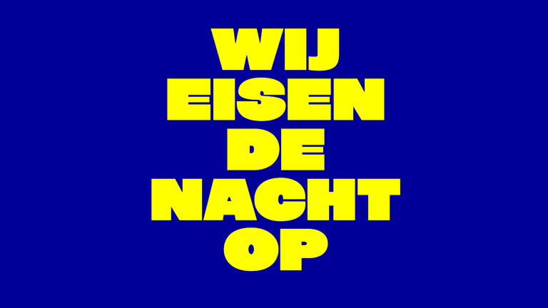 VNPF steunt campagne ‘Wij Eisen De Nacht Op’