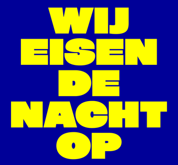 VNPF steunt campagne ‘Wij Eisen De Nacht Op’