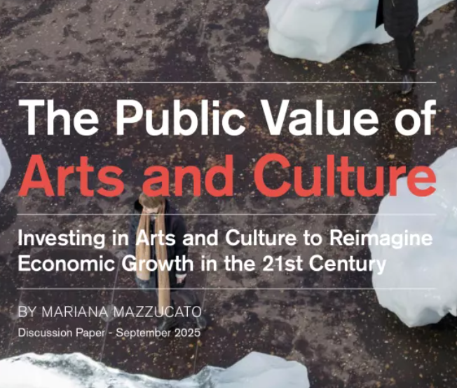 Kunst en cultuur essentieel voor toekomstig economisch beleid – nieuw paper van Mariana Mazzucato