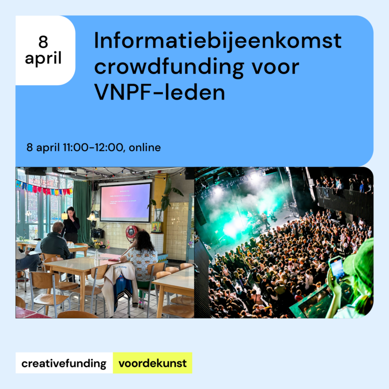 Online informatiebijeenkomst Crowdfunding voor VNPF-leden op 8 april 2026