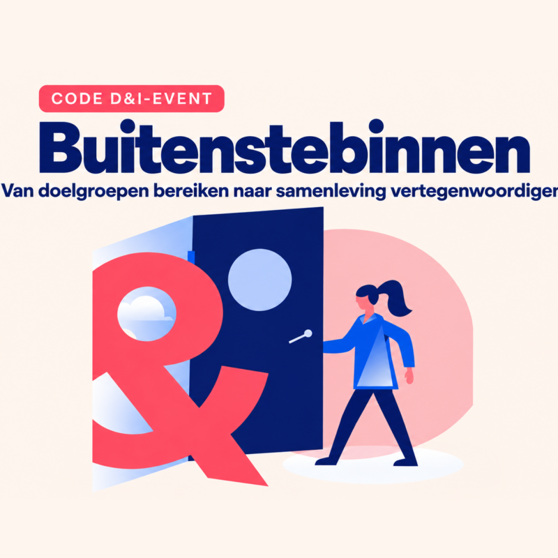 Meld je nu aan voor het Code D&I-event ‘Buitenstebinnen’ op 5 november in Metropool
